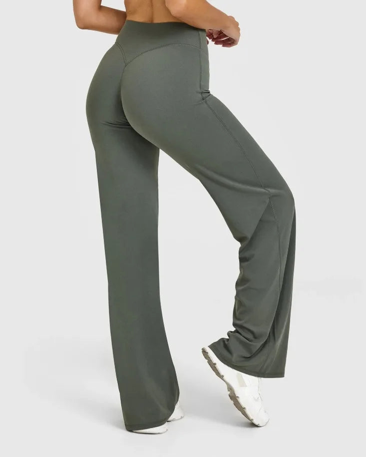 Straight Leg Flared Pants