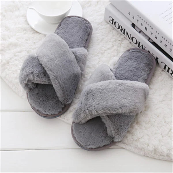 Fuzzly™ Cross Slippers