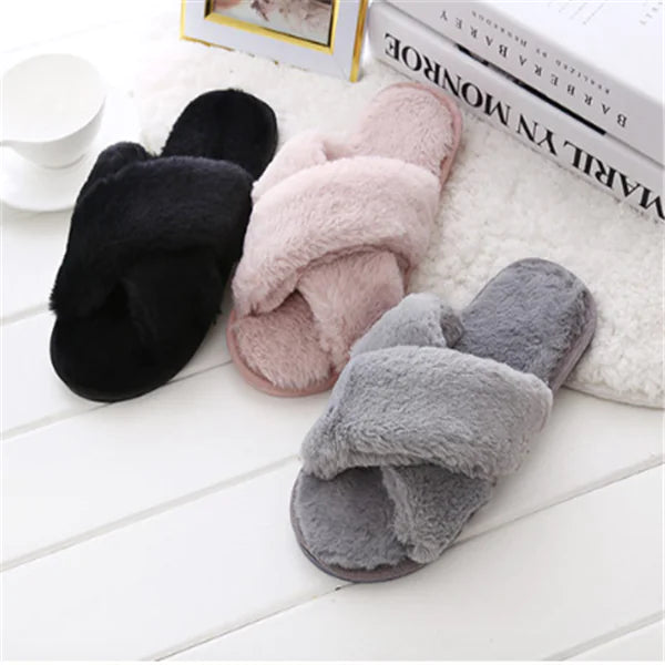 Fuzzly™ Cross Slippers